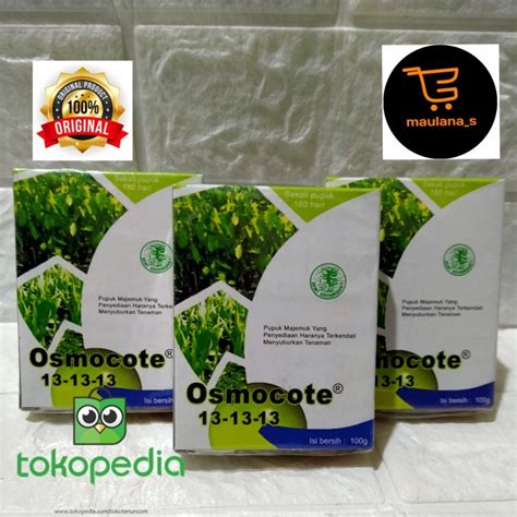 Jual NEW Pupuk Decastar Osmocote Seimbang Plus 13 13 13 100 Gr Repack