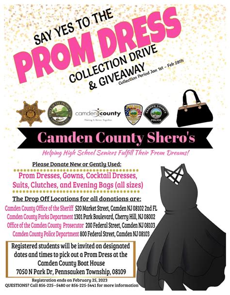 Say Yes To Prom Dress Flyer Camden County Nj