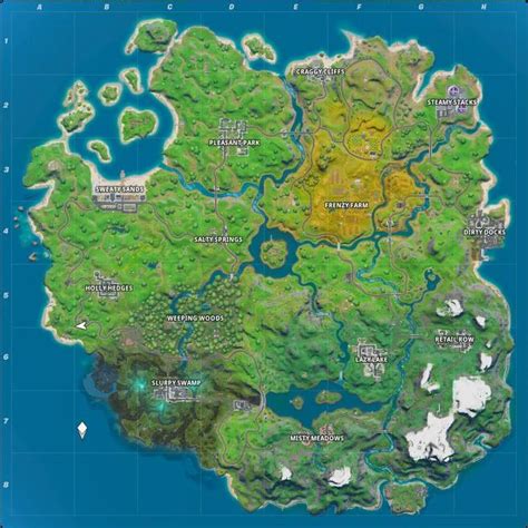 Fortnite Mapas Todos Os Novos Locais Nomeados E Destaques Fortnite Mapa