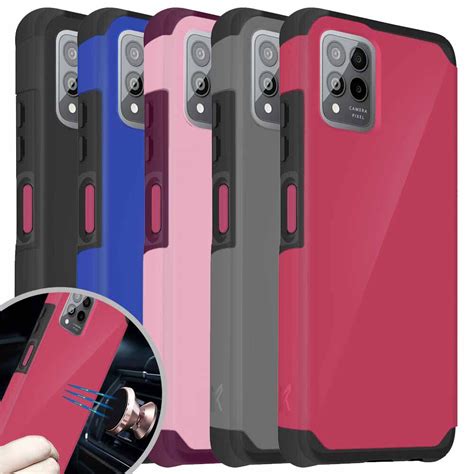 For T Mobile Revvl Pro G Phone Case Mount Friendly Rubber Hard