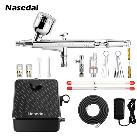 Nasedal ชุดพู่กันลมแบบ Dual-Action 0.3มม. พร้อม40เครื่องอัดอากาศ PSI ...