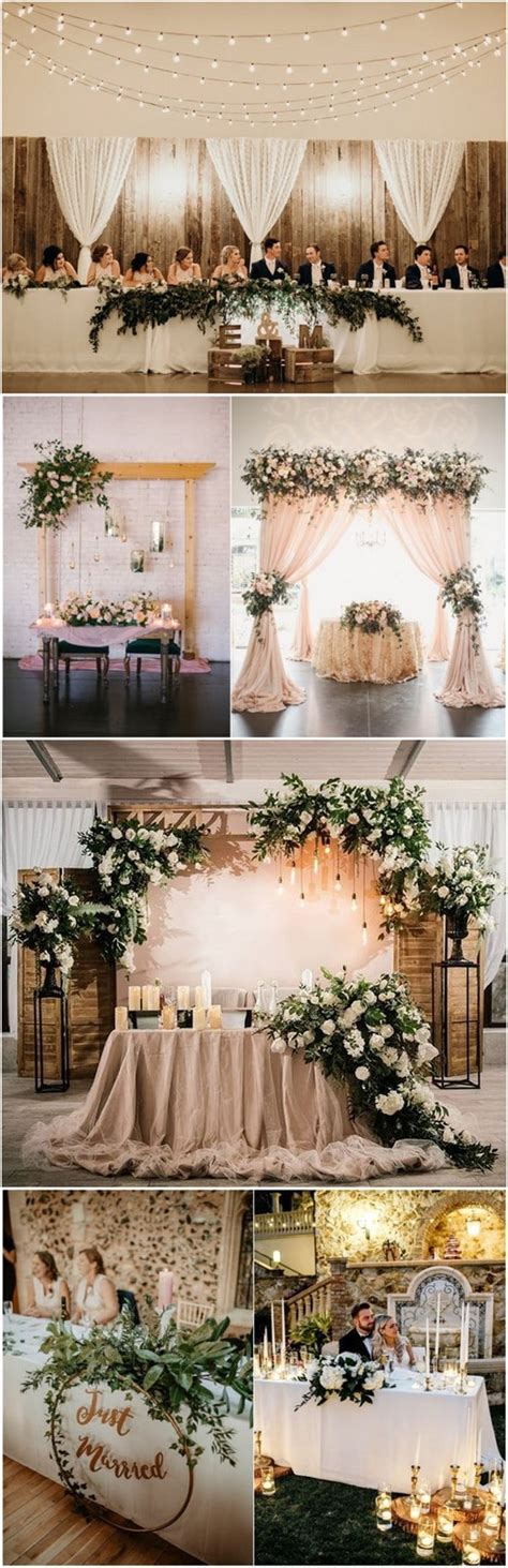 20 Wedding Sweetheart Table Ideas For Every Season Oh The Wedding Day