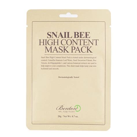 Benton Snail Bee High Content Mask Pack 20g PromoFarma