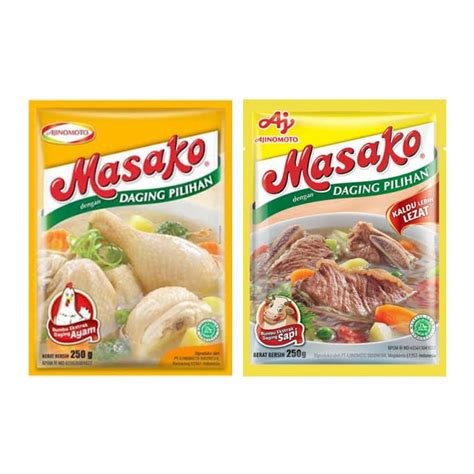 Jual Masako Sapi Dan Masako Ayam 250g Penyedap Rasa Ajinomoto Indonesia