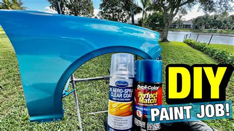 Professional BACKYARD Paint Job Using Only Spray Cans YouTube