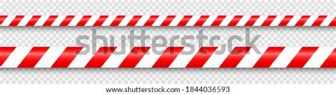 Realistic Red Barricade Tape Police Warning Stock Vector Royalty Free