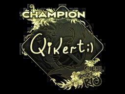 Sticker Qikert Gold Champion Rio Pattern Wiki