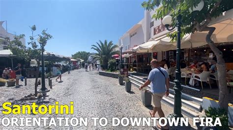 Downtown Fira Santorini Shopping Restaurants Area Orientation