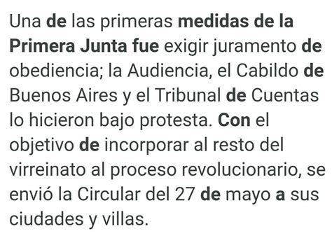 cuáles fueron las medidas tomadas por la Primera junta de Gobierno