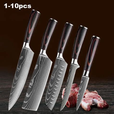 Profissional Chef Faca Set Cutelo Cortando Santoku Faca Kit De Cozinha