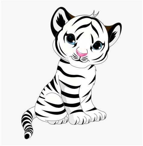 Cute Baby Cartoon Tiger