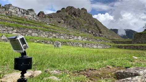 Camera In Machu Picchu Ancient Inca Town Located In Mountains World