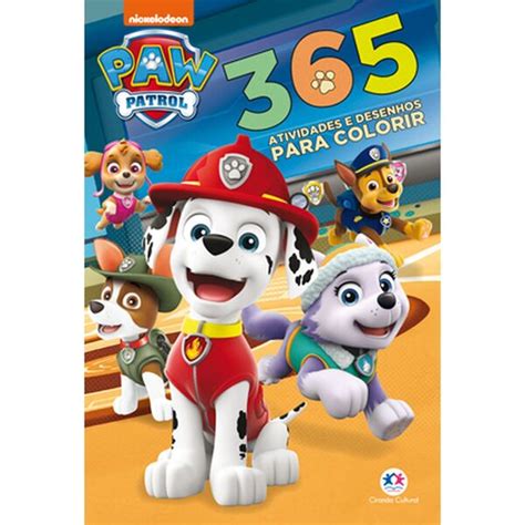 Livro Infantil Colorir Patrulha Canina Atividades Leroy Merlin