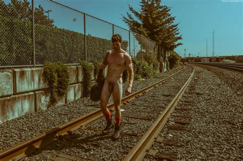 Sexy Finn Harding Has A Great Cock To Show You At The Train Yard Nude