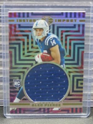 Panini Illusions Alec Pierce Instant Impact Rookie Jersey Rc Ii