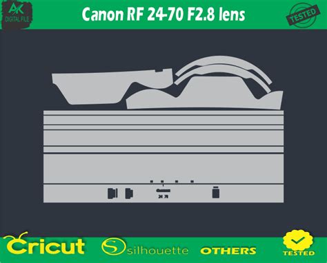 Canon RF 24-70 F2.8 Lens Skin Vector Template - 6.00