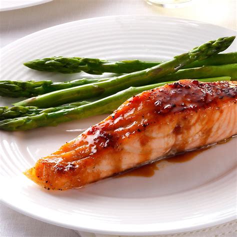 Strawberry Teriyaki Glazed Salmon Recipe Taste Of Home