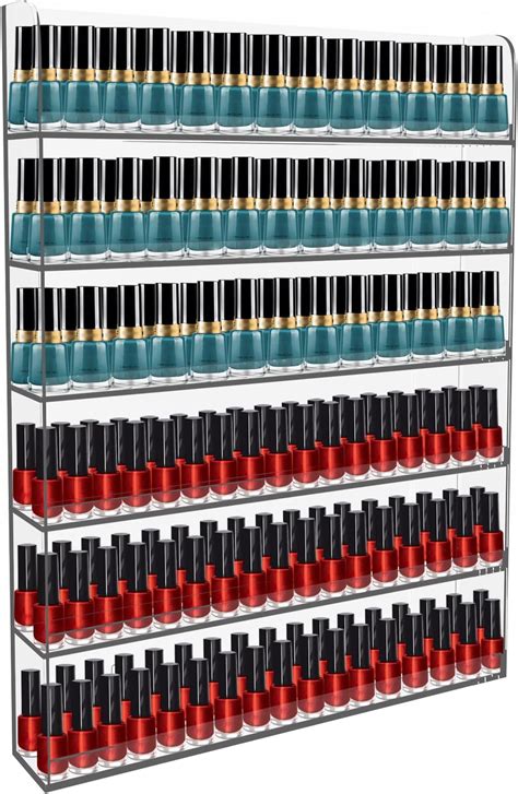 Amazon Acrylic Nail Polish Rack 6 Tier Clear Nail Polish Display