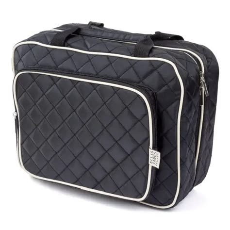 Black Quilted Hanging Toiletry Organizer For Travel Ellis James Designs