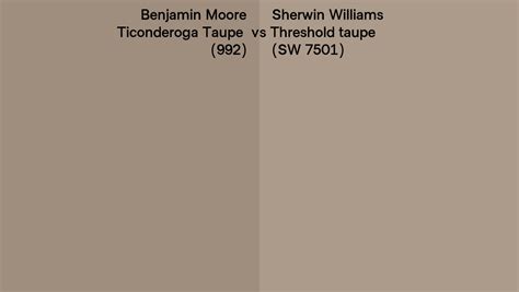 Benjamin Moore Ticonderoga Taupe 992 Vs Sherwin Williams Threshold