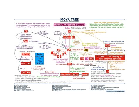 THE MOYA Tree Summary CIVIL AND CRIMINAL Procedure Civil Law Review