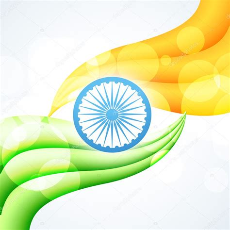 Stylish indian flag design — Stock Vector © pinnacleanimate #11948086