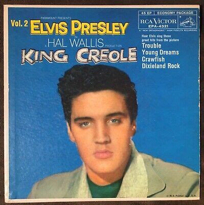 ELVIS PRESLEY King Creole Vol 2 EP 1958 1st Press RCA EPA 4321