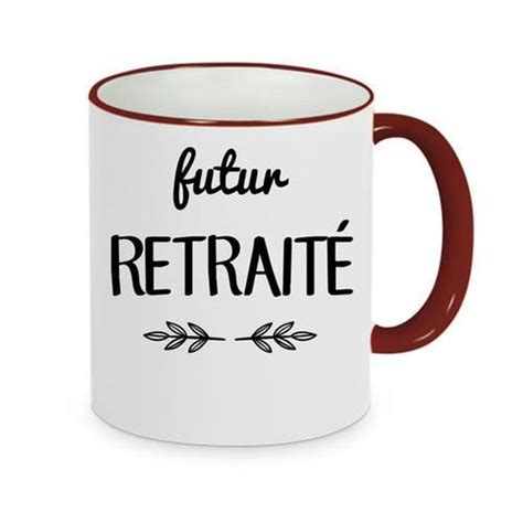 Mug Céramique Marron LMK FUTUR RETRAITE Cdiscount Maison