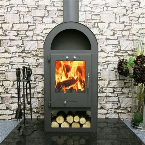 Orion Vision Kw Curved Sided Contemporary Wood Burning Multi Fuel