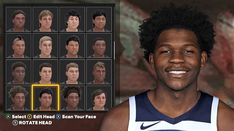 Nba 2k24 Anthony Edwards Face Creation Best Face Creation 2k24 Youtube