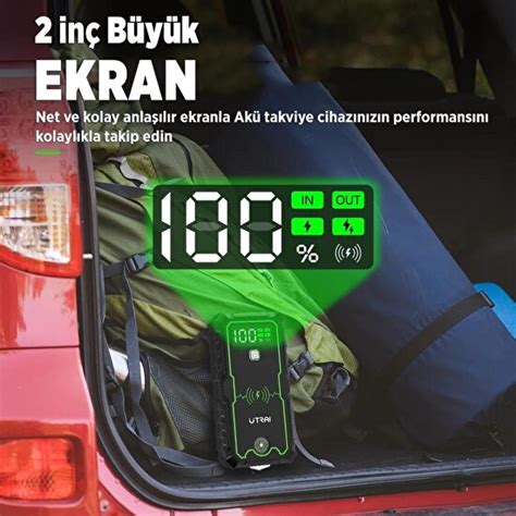 UTRAI JS 1 Pro 16000mAh 2500A Jump Starter Taşınabilir Akü Fiyatı