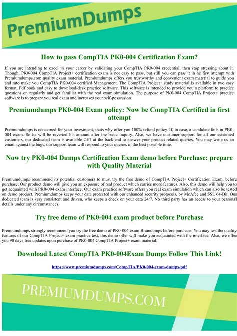 PPT PK0 004 CompTIA Project Exam Questions And Answers PowerPoint