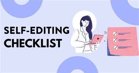 Self Editing Checklist 15 Innovative Ideas Bookfox