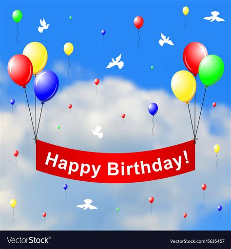 Happy Birthday Royalty Free Vector Image Vectorstock