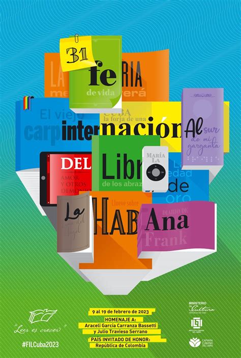 Liberan Cartel Oficial De La 31 Feria Internacional Del Libro De La Habana