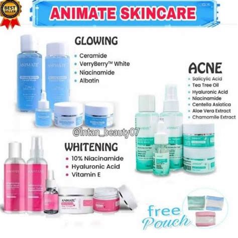 Jual Animate Paket Skincare In Instant Whitening Glowing Barrier