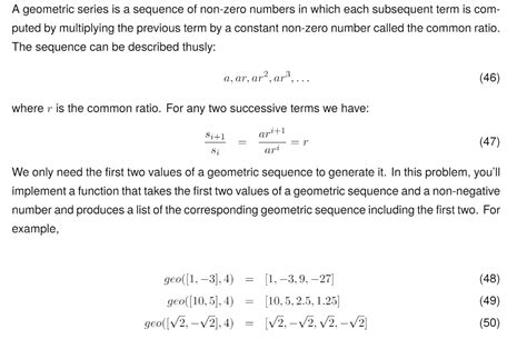 Solved A Geometric Series Is A Sequence Of Non Zero Numbers