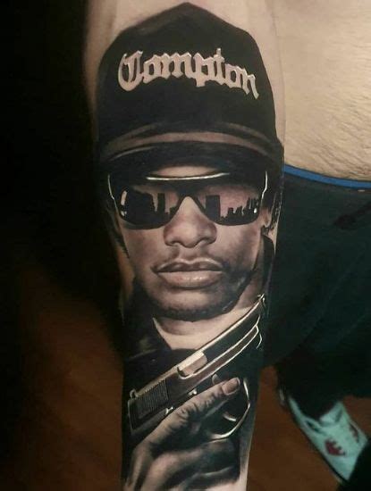 8 Best Eazy E Tattoos Nsf Magazine In 2023 E Tattoo Hip Hop