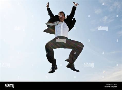 Business Man Jumping Stock Photo Royalty Free Image 35222655 Alamy