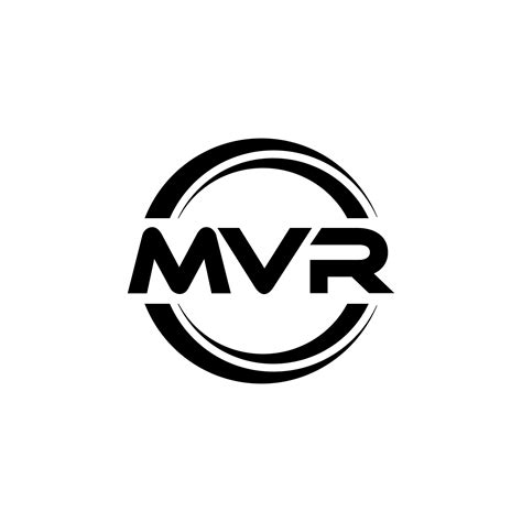 MVR letter logo design in illustration. Vector logo, calligraphy ...