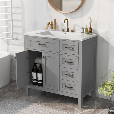 Amazon Lumisol Bathroom Vanity With Sink Top Modern Vanities