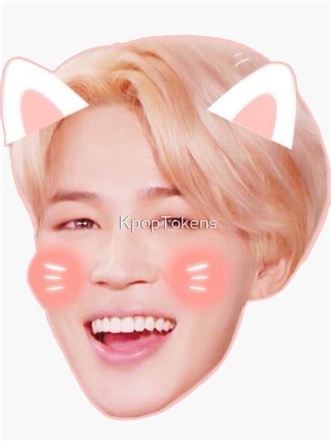 Super Cute Bts Park Jimin Sticker Sticker For Sale By Kpoptokens