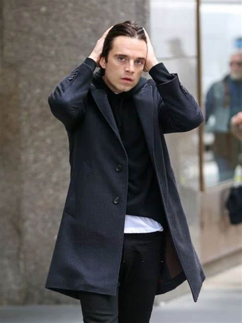 Sharper Sebastian Stan Coat Movie Jackets