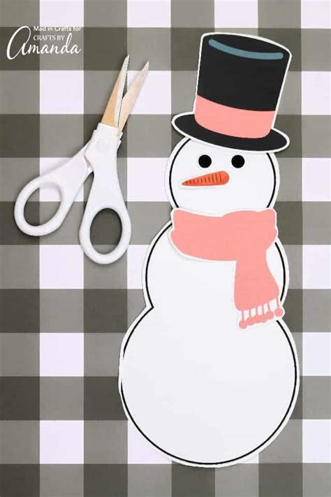 Build A Snowman Printable And Tutorial Crafts By Amanda