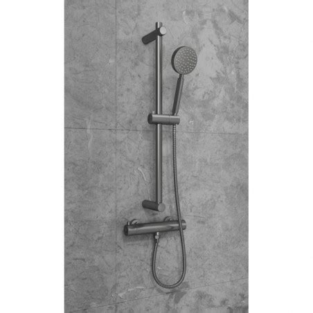 Ensemble De Douche Banio Iron Avec Robinet Thermostatique Douchette Et