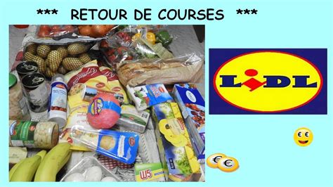 Retour De Courses LIDL YouTube