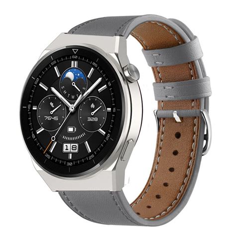 Correa Cuero Huawei Watch GT 3 Pro 46mm Gris Correasmartwatch Es