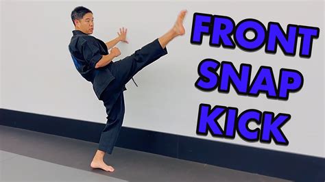 Front Snap Kick Tkd Tutorial Youtube