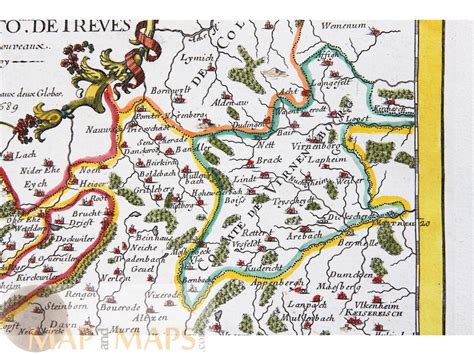 Partie Occidentale du Temporel de L Archevesché Germany Jaillot 1689