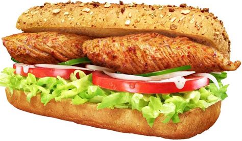 From the "Spicy Salad Chicken" subway for a limited time--use 2 whole ...